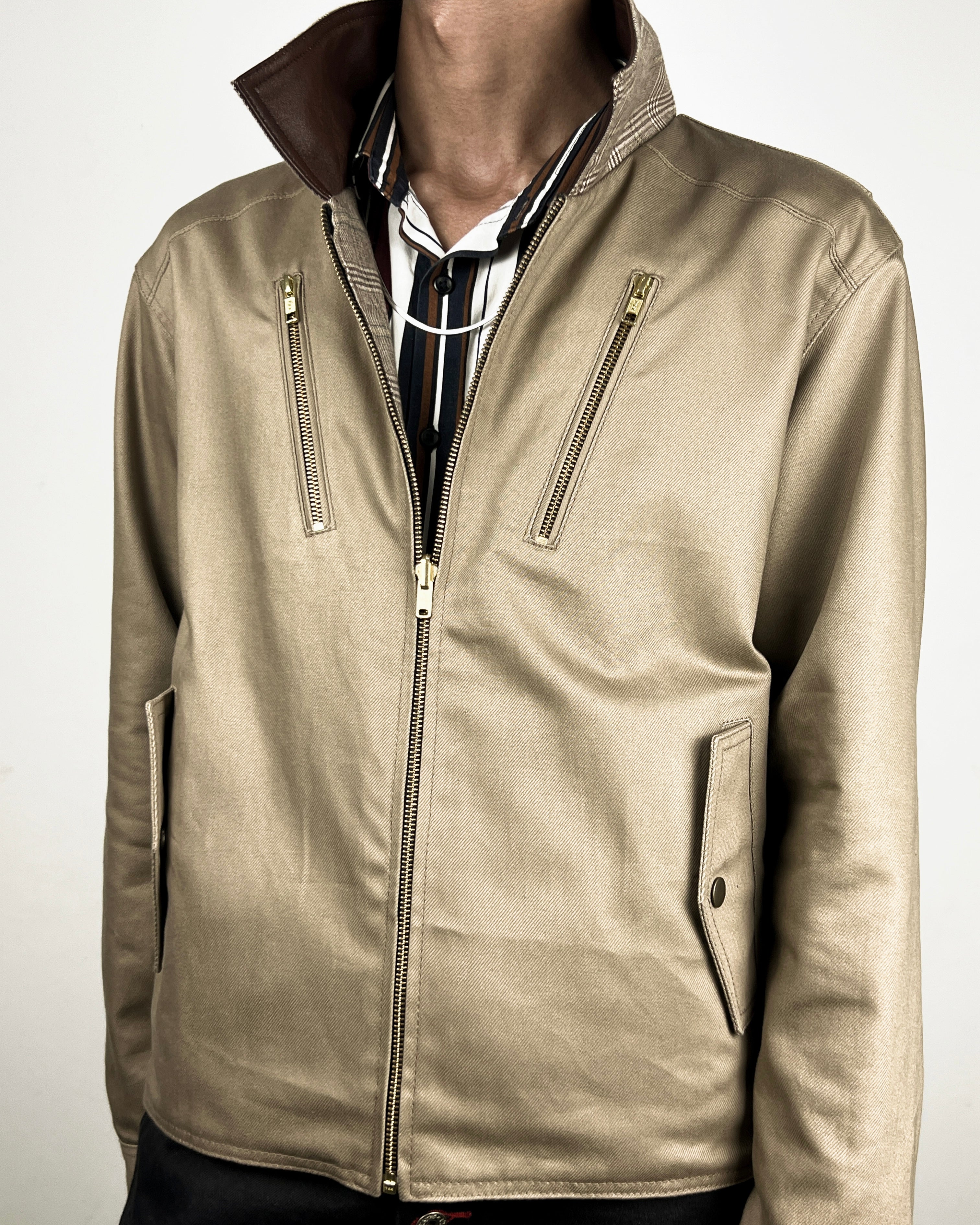 Reversible Jacket in Light Brown (MTO)