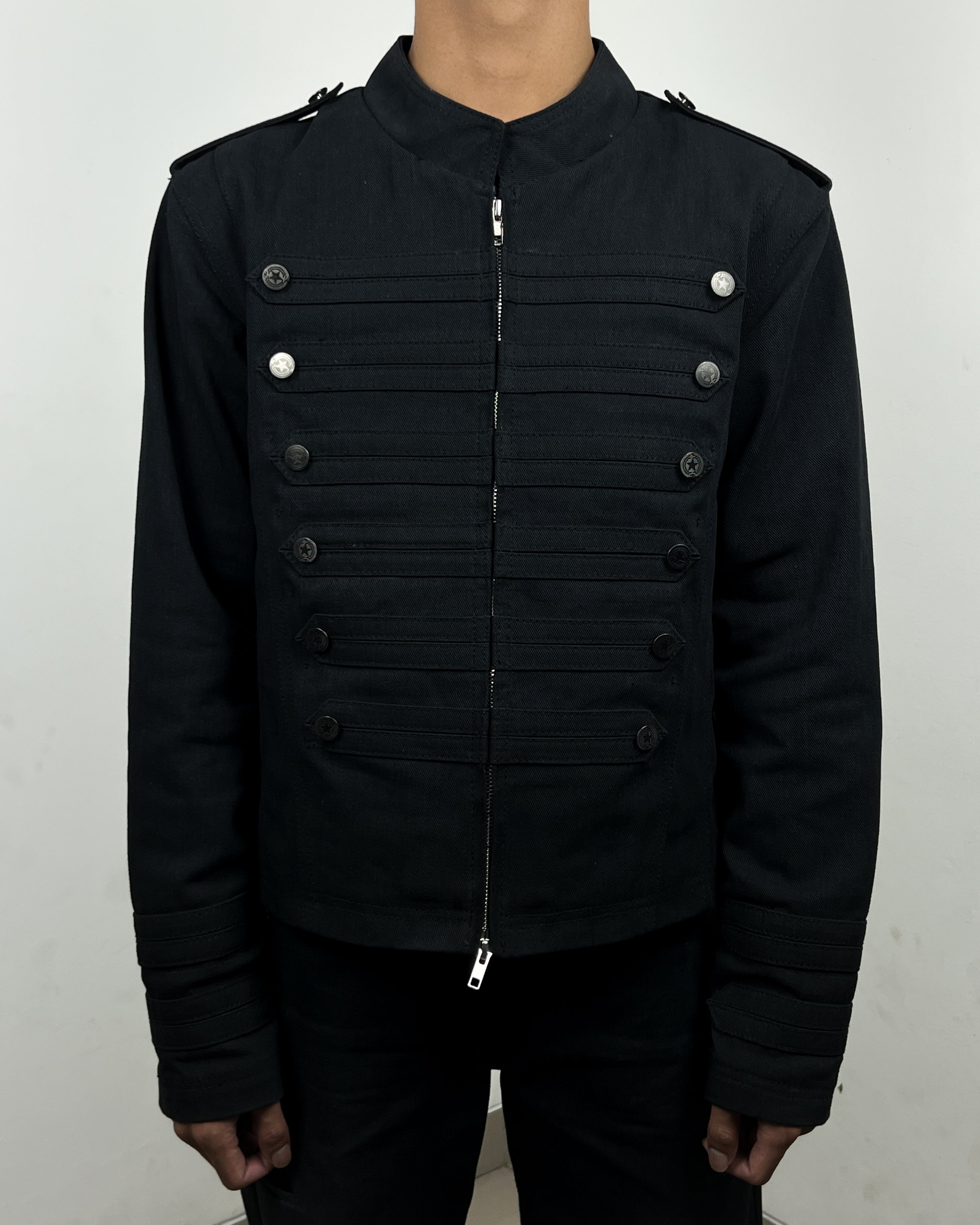 Imdelusion NapoleonJacket 即日発送 Napoleon” Denim Jacket in Jet Black (MTO) – Reviveless Official