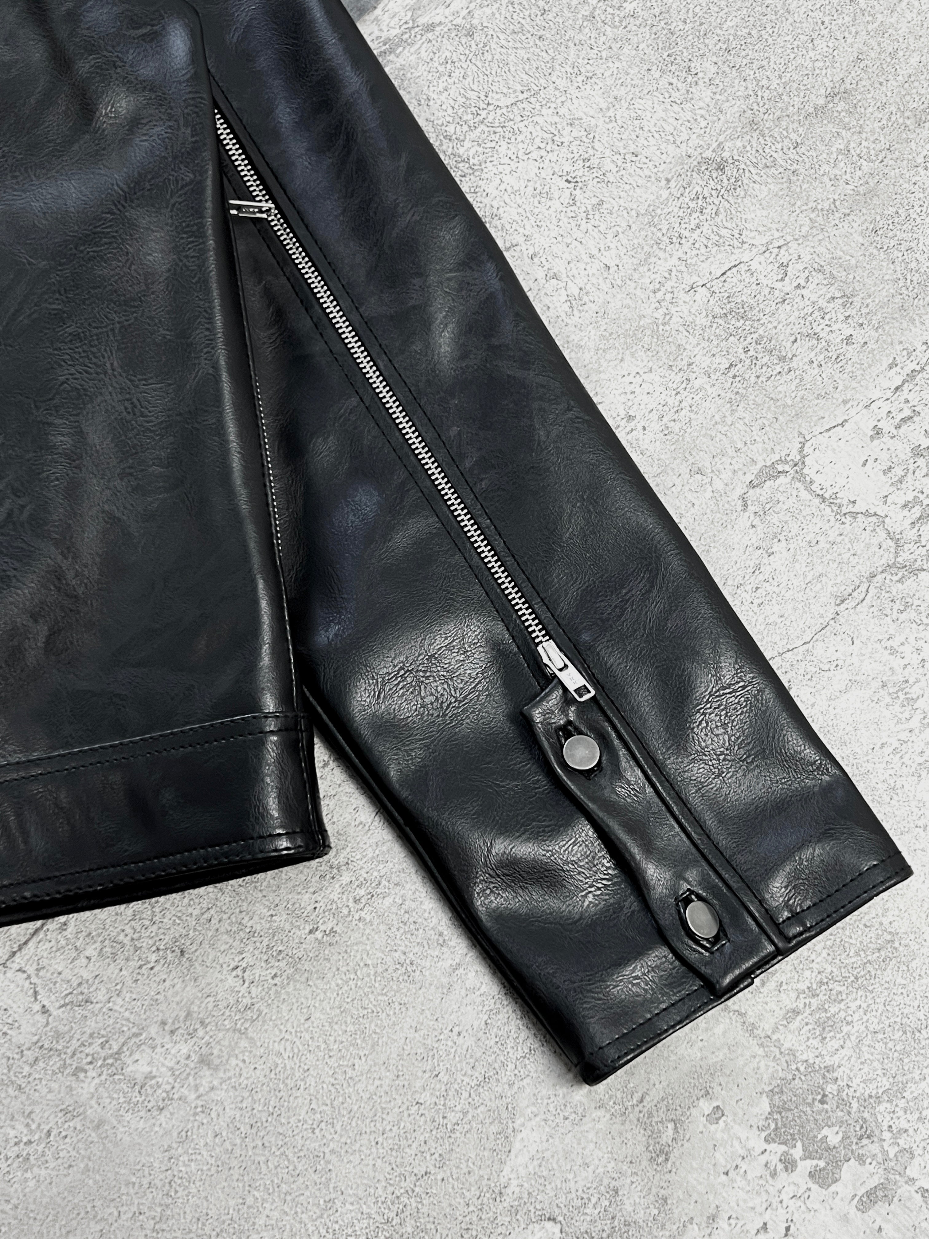 “Nascent 1.0 V2” Leather Jacket in Black (MTO)