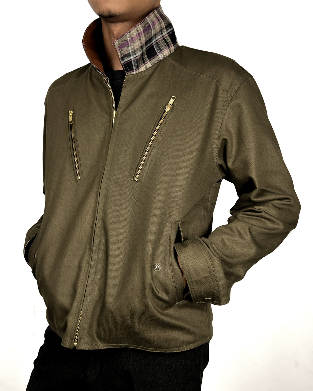 Reversible Jacket - Olive Green (MTO)