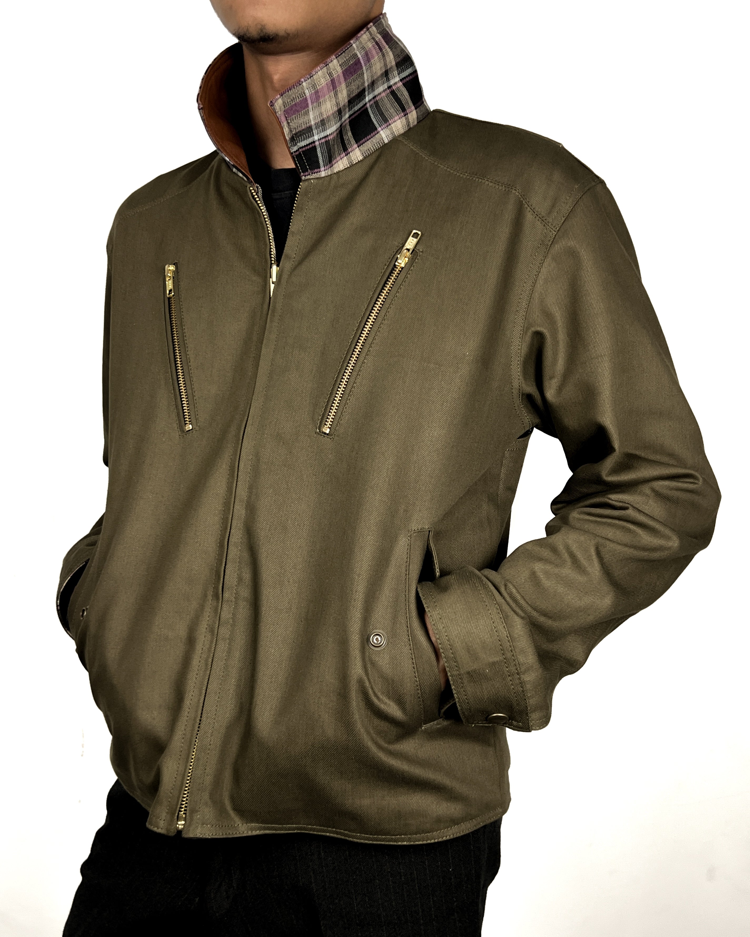 Reversible Jacket - Olive Green (MTO)