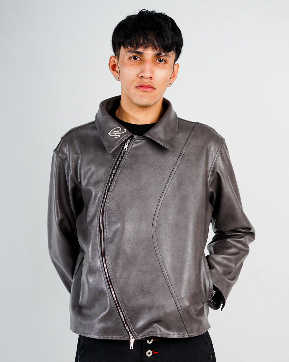 NASCENT 5.0 | Dark Grey Leather Jacket