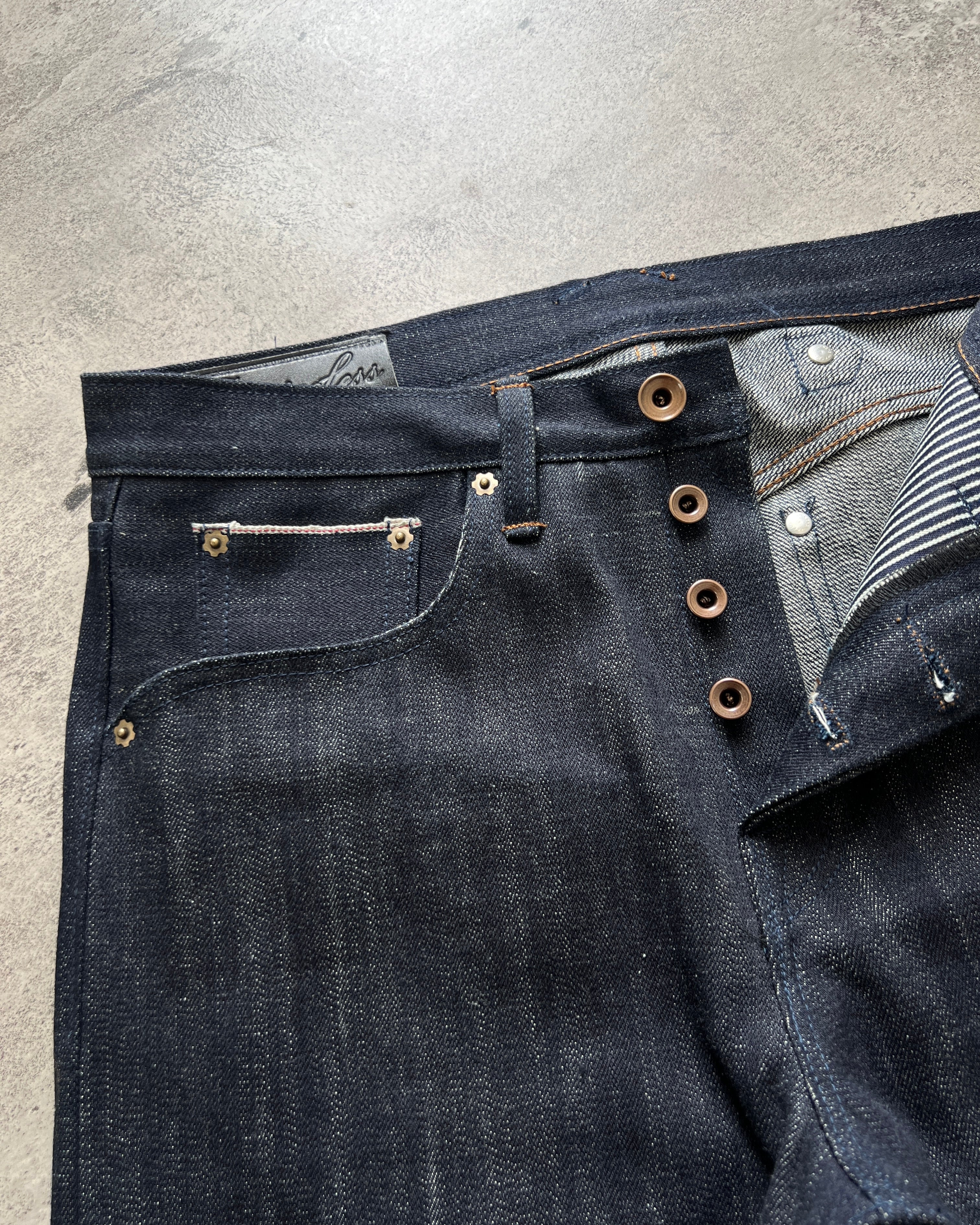“Raw 1.1” Selvedge Bootcut Jeans in Vintage Indigo (MTO)