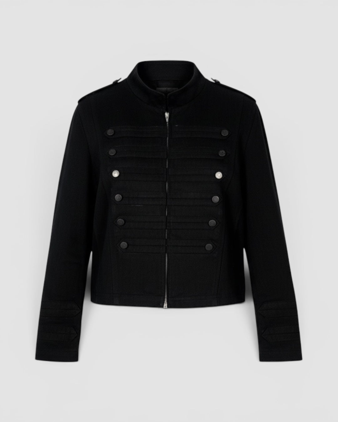 Napoleon' Denim Jacket - Jet Black (MTO) – Reviveless Official
