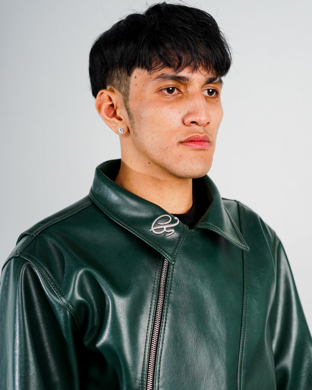 NASCENT 5.0 | Royal Green Leather Jacket