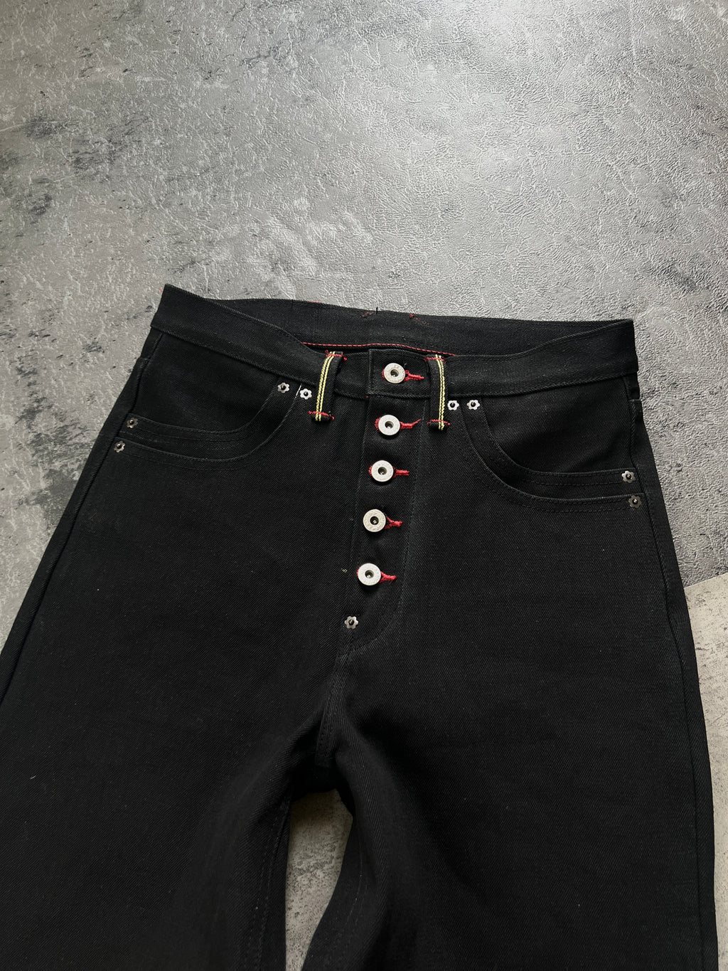 “Raw 1.0” Selvedge Jeans in Jet Black (MTO)