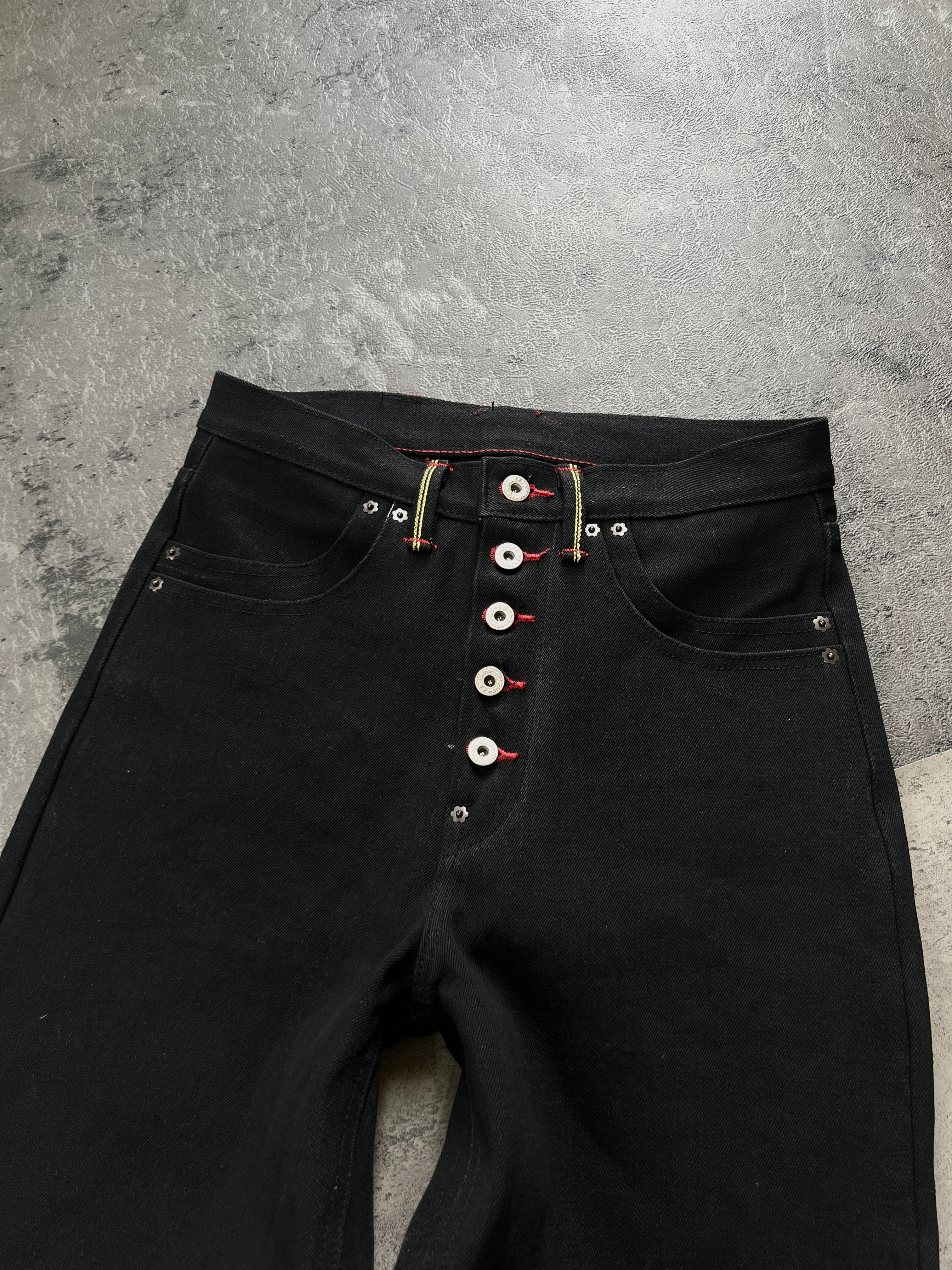 “Raw 1.0” Selvedge Jeans in Jet Black (MTO)