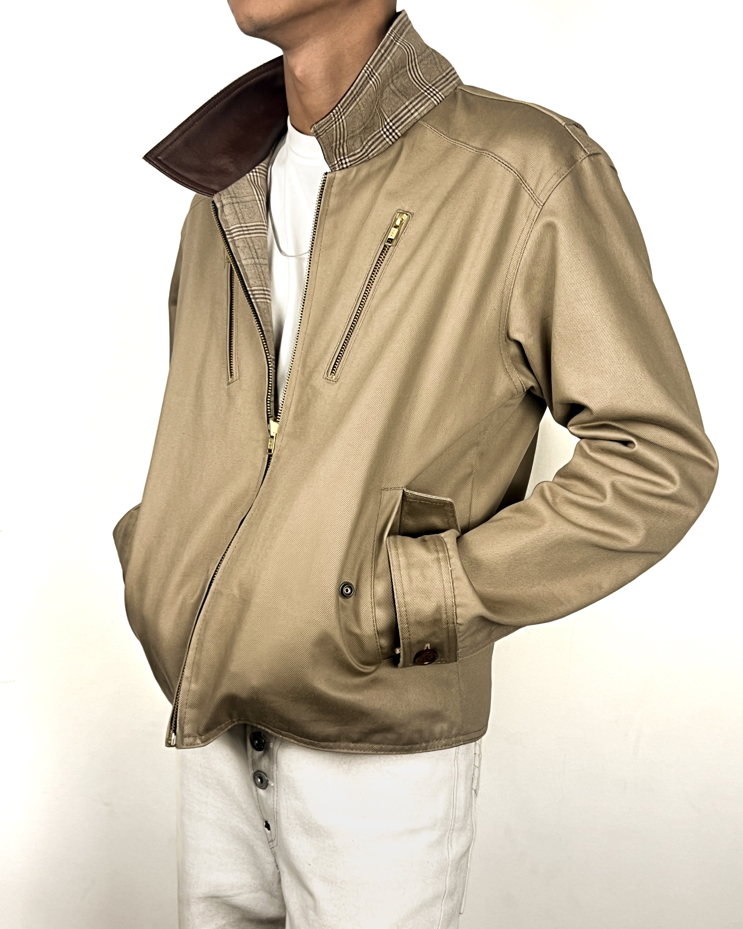 Reversible Jacket in Light Brown (MTO)