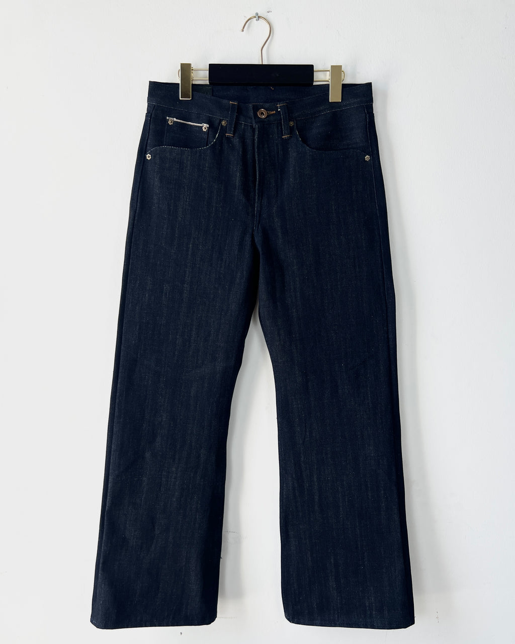 “Raw 1.1” Selvedge Bootcut Jeans in Vintage Indigo (MTO)