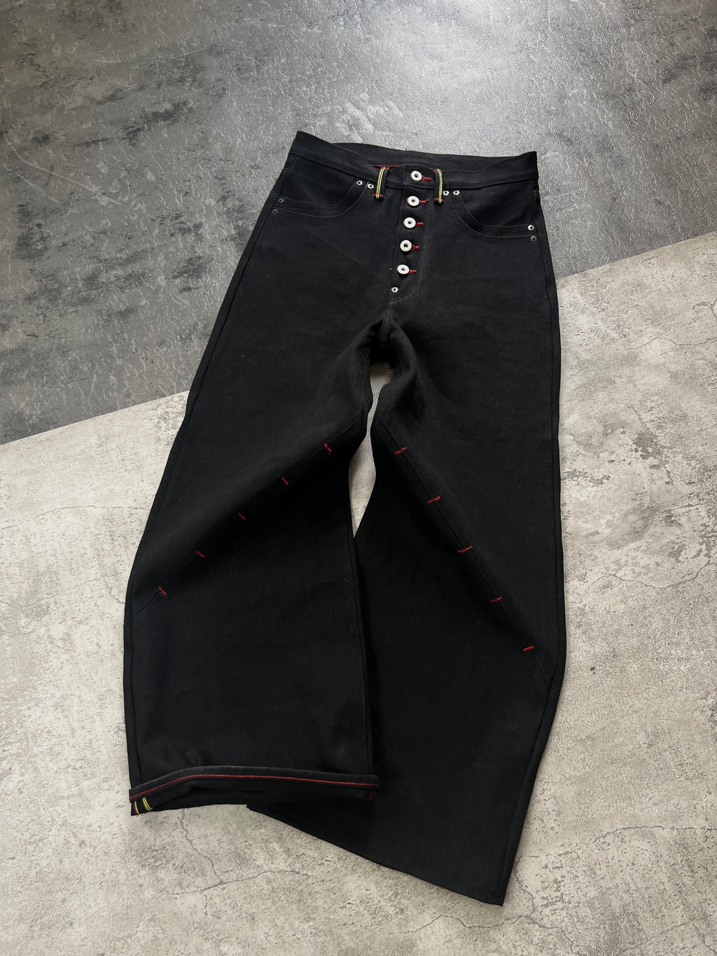 “Raw 1.0” Selvedge Jeans in Jet Black (MTO)