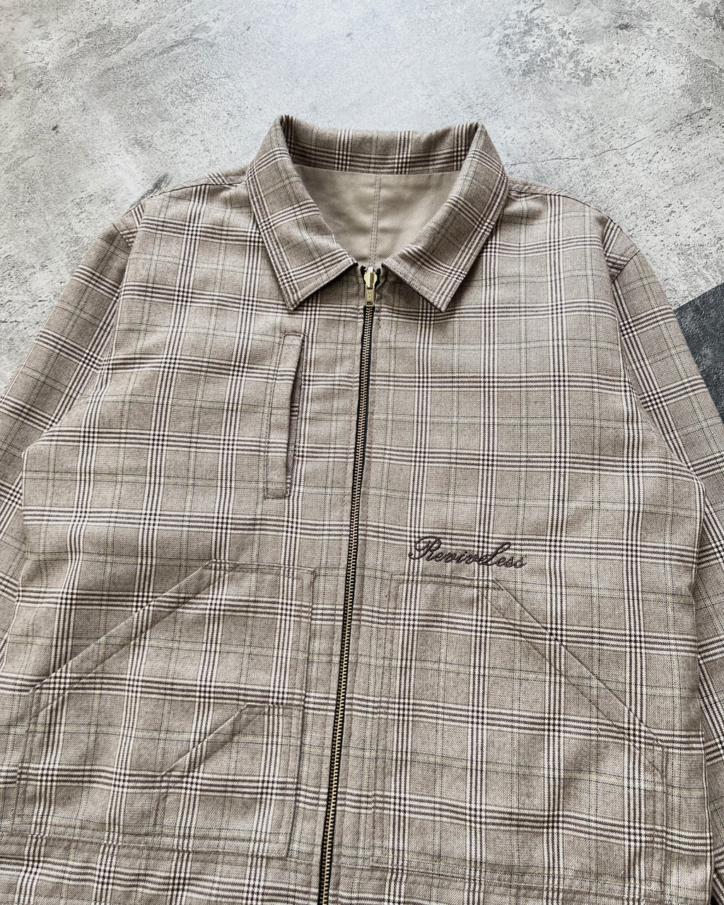Reversible Jacket in Light Brown (MTO)