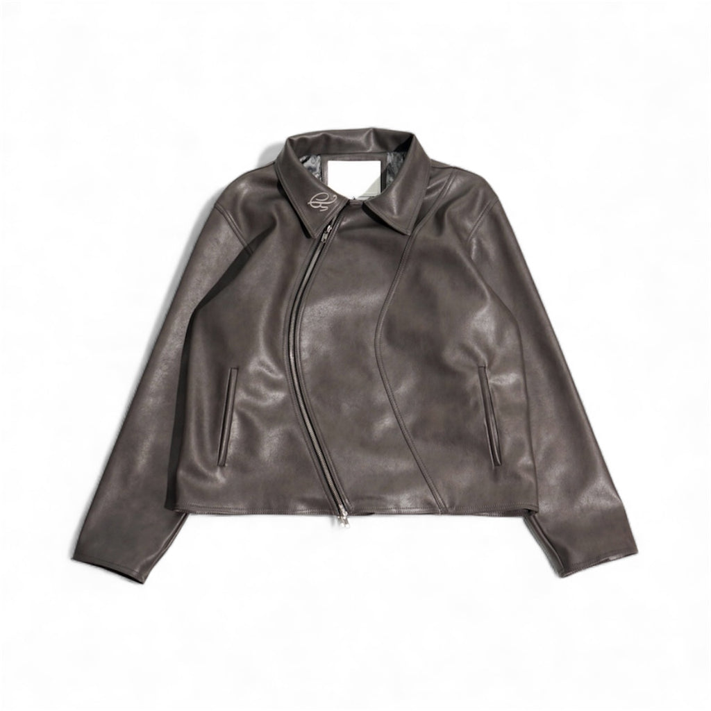 NASCENT 5.0 | Dark Grey Leather Jacket