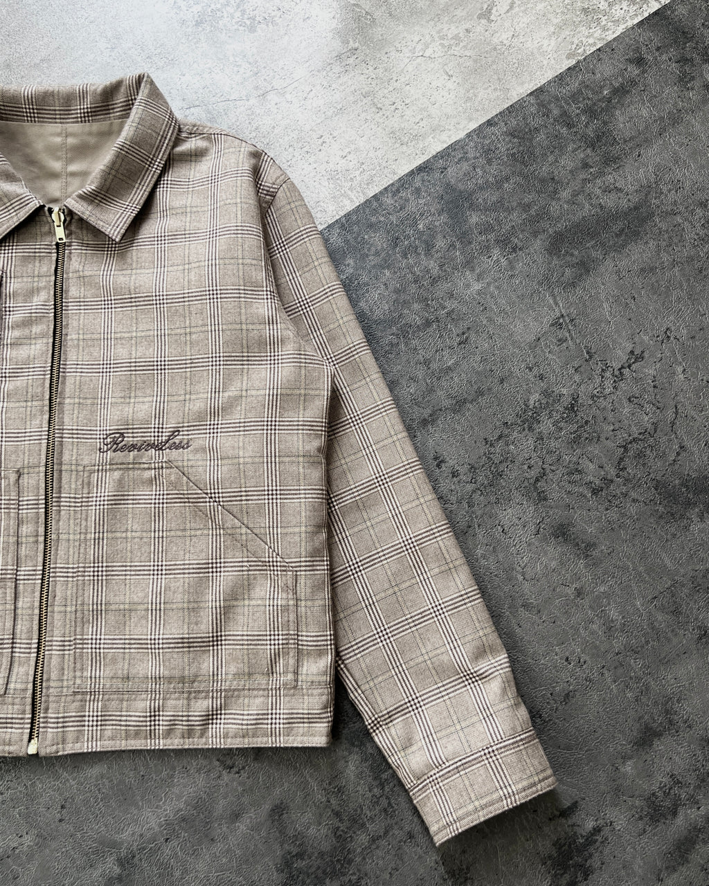 Reversible Jacket in Light Brown (MTO)