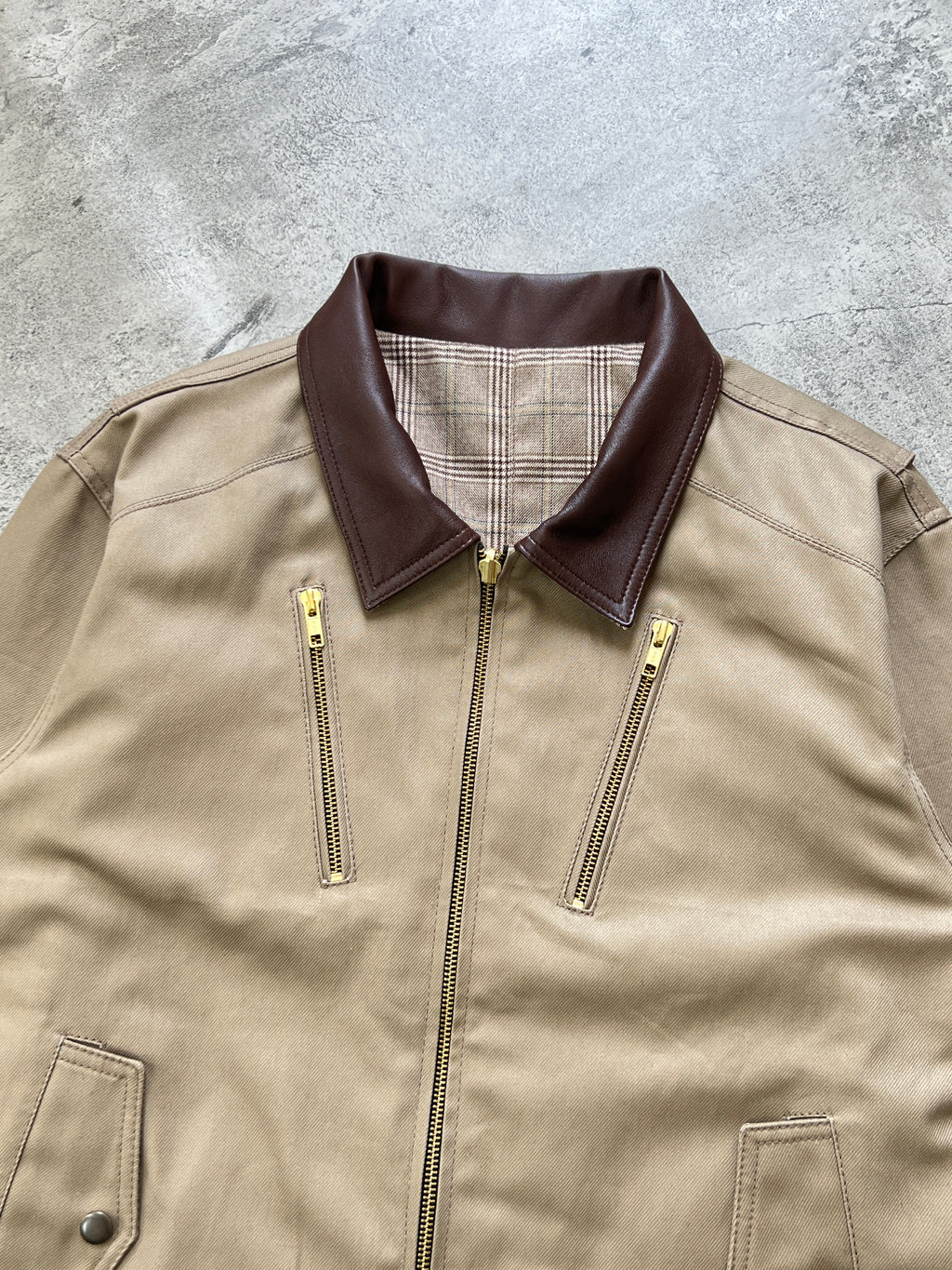 Reversible Jacket in Light Brown (MTO)