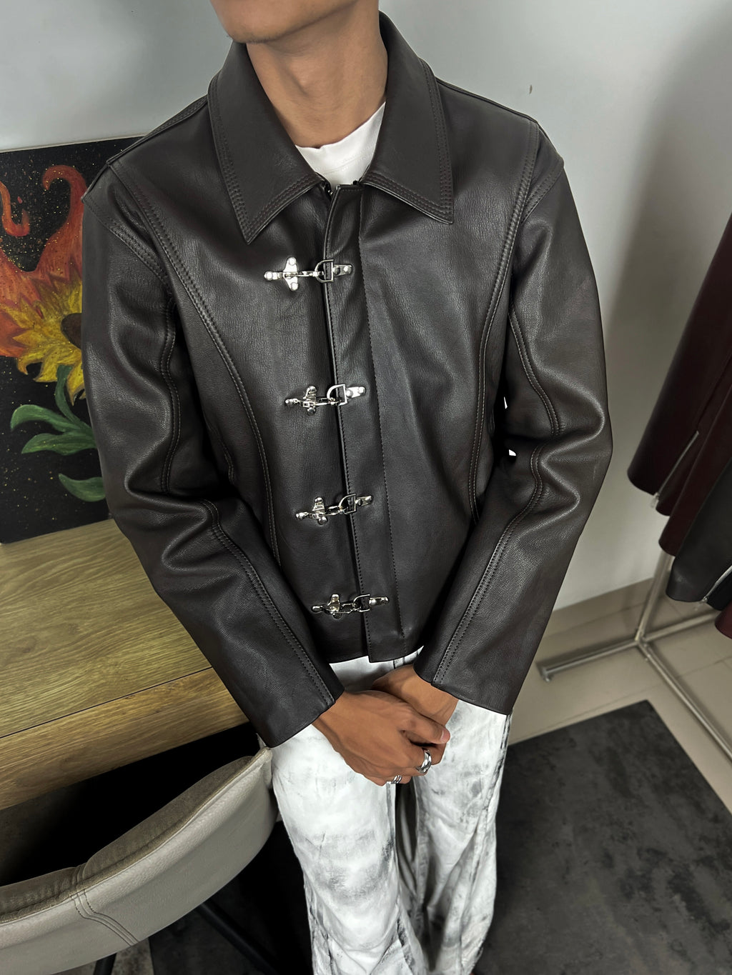 NASCENT 4.0 | Dark Brown Leather Jacket