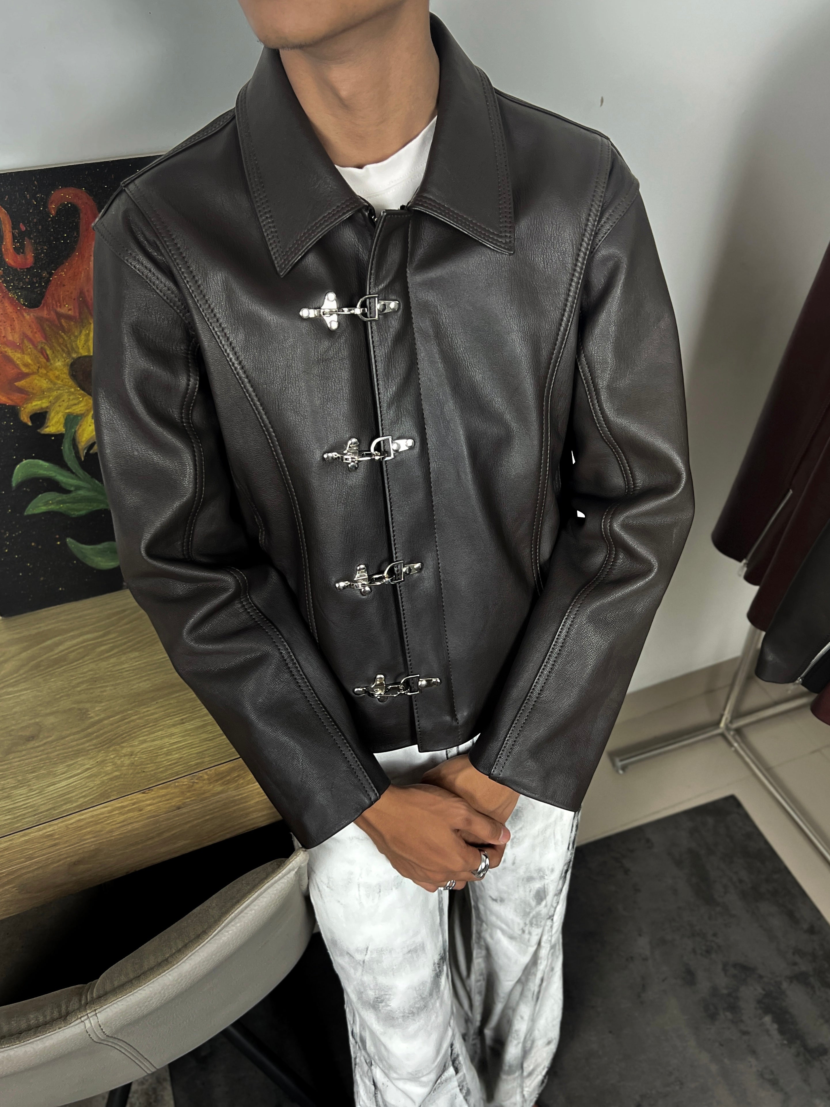 NASCENT 4.0 | Dark Brown Leather Jacket