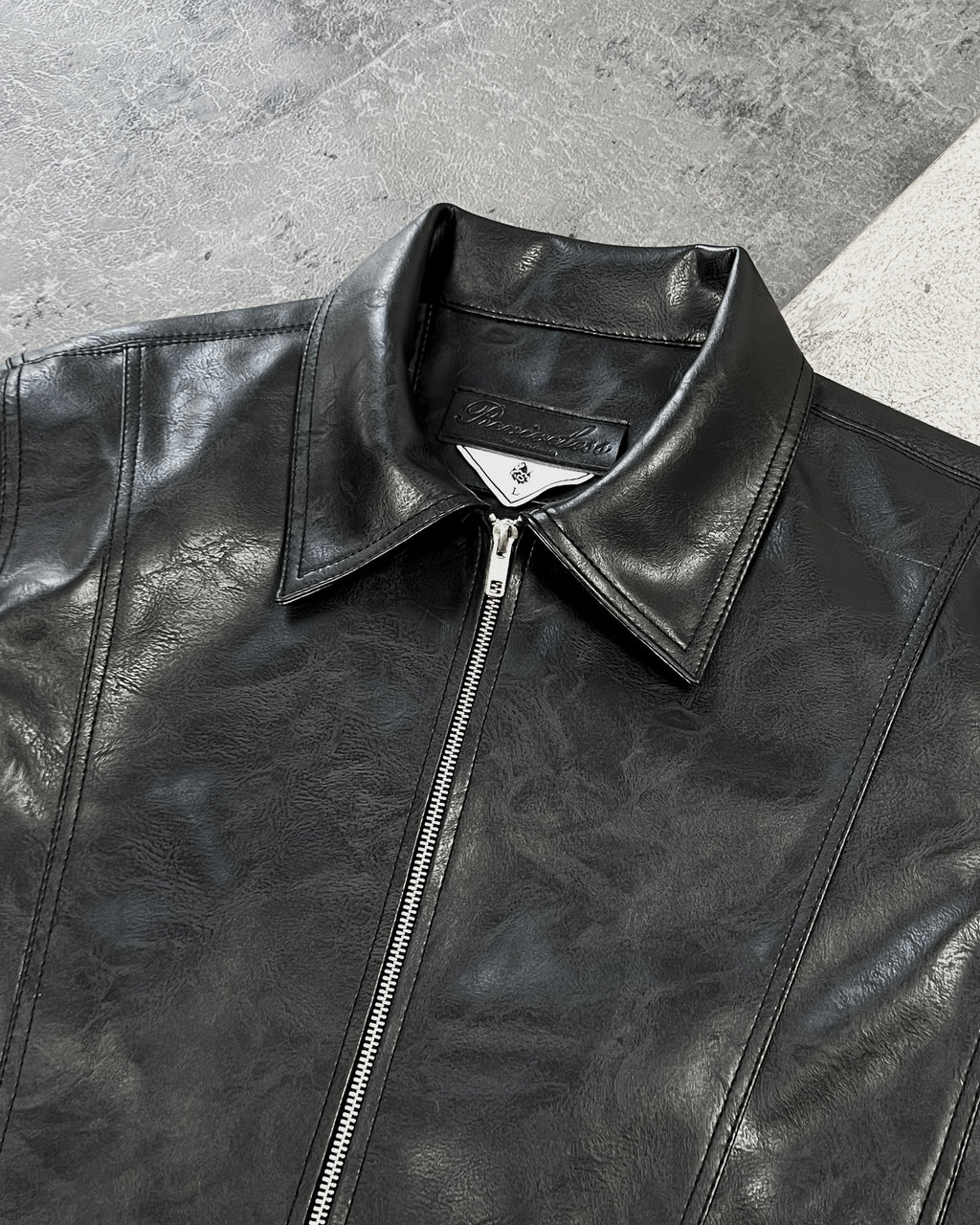 “Nascent 1.0 V2” Leather Jacket in Black (MTO)