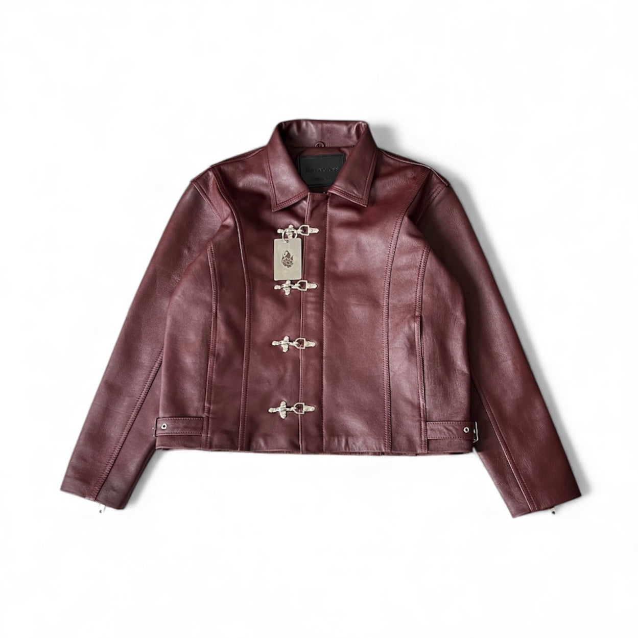 NASCENT 4.0 | Maroon Leather Jacket