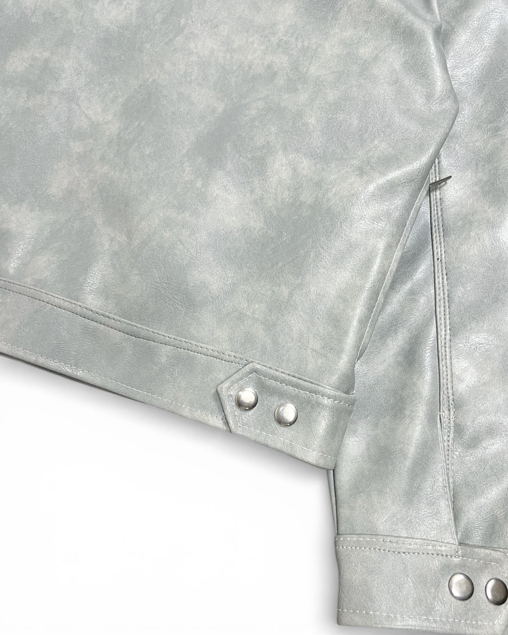“Nascent 2.0 V2” Leather Jacket in Light Grey (MTO)